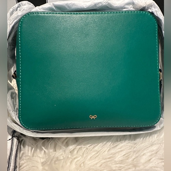 BRAND NEW ANYA HINDMARCH Crossbody Wink Tassle Bag Emerald Circus - Picture 2 of 14